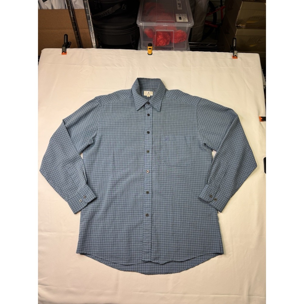 Luxury Lanvin CLASSIQUE Blue Cotton Blend Men's Dress Shirt With Pocket #228